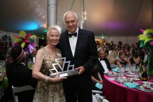 Cathy and Bart with the Grand Honoree Award 